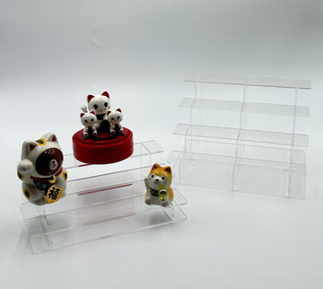 台階式展示架 亞加力膠展示盒(多款size可選) acrylic display case 玩具防塵收藏箱display box