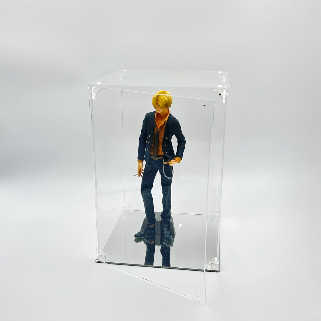 磁吸式開門式 亞加力膠展示盒（多款size可選）acrylic display case 模型高達手辦美少女公仔hottoys玩具防塵收藏箱display box